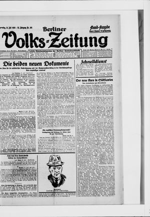 Berliner Volkszeitung vom 31.07.1924
