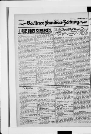 Berliner Volkszeitung vom 04.08.1924