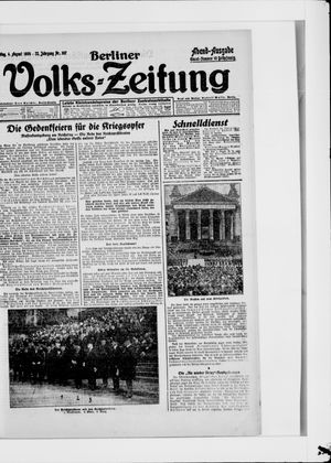 Berliner Volkszeitung on Aug 4, 1924