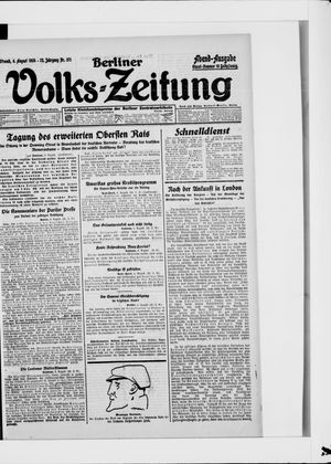Berliner Volkszeitung vom 06.08.1924