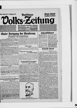 Berliner Volkszeitung vom 08.08.1924