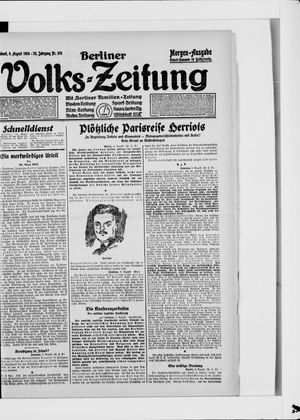 Berliner Volkszeitung vom 09.08.1924