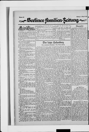 Berliner Volkszeitung vom 11.08.1924