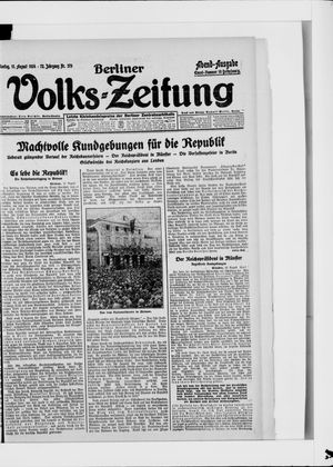 Berliner Volkszeitung vom 11.08.1924