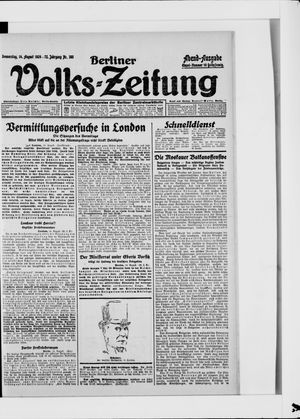 Berliner Volkszeitung vom 14.08.1924
