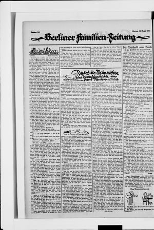 Berliner Volkszeitung vom 18.08.1924