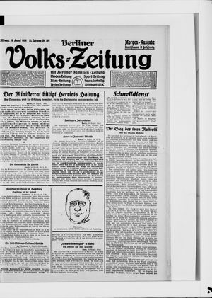 Berliner Volkszeitung vom 20.08.1924