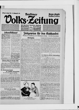 Berliner Volkszeitung vom 29.08.1924
