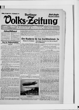 Berliner Volkszeitung vom 29.08.1924