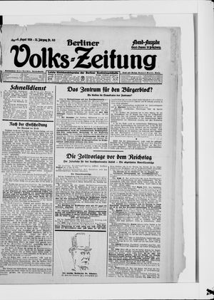 Berliner Volkszeitung vom 30.08.1924