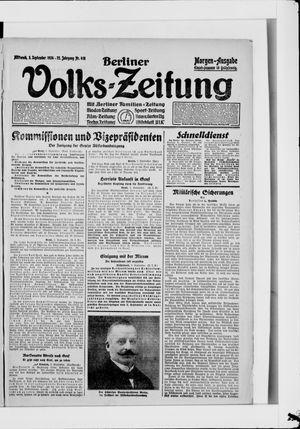 Berliner Volkszeitung on Sep 3, 1924