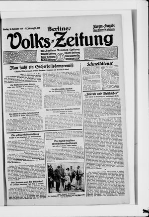 Berliner Volkszeitung vom 16.09.1924