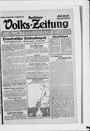 Berliner Volkszeitung vom 18.09.1924