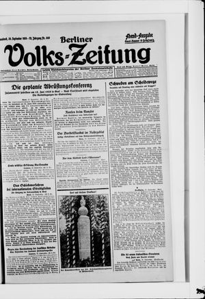 Berliner Volkszeitung vom 20.09.1924