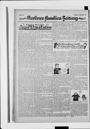 Berliner Volkszeitung vom 22.09.1924