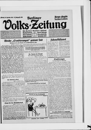 Berliner Volkszeitung vom 24.09.1924