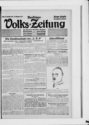 Berliner Volkszeitung vom 26.09.1924