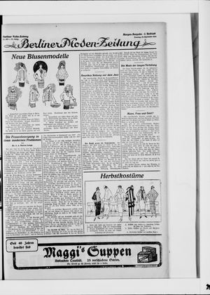 Berliner Volkszeitung vom 28.09.1924