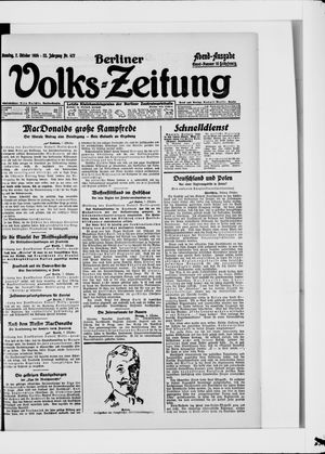 Berliner Volkszeitung vom 07.10.1924