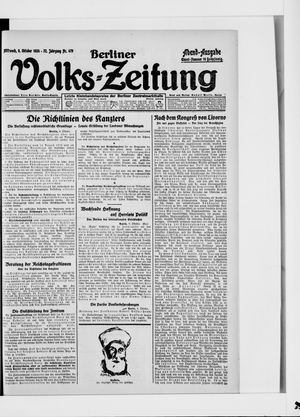 Berliner Volkszeitung vom 08.10.1924