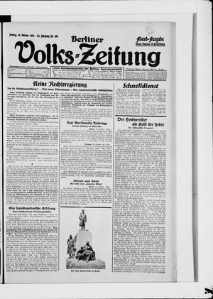 Berliner Volkszeitung on Oct 10, 1924