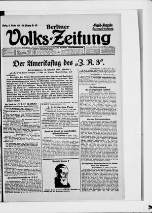 Berliner Volkszeitung vom 13.10.1924