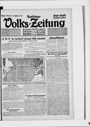 Berliner Volkszeitung vom 14.10.1924