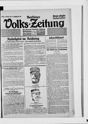 Berliner Volkszeitung vom 17.10.1924
