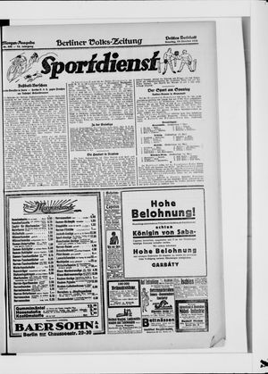 Berliner Volkszeitung vom 19.10.1924