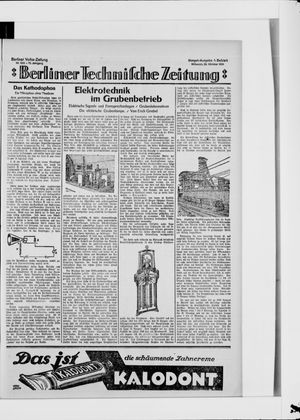 Berliner Volkszeitung vom 22.10.1924