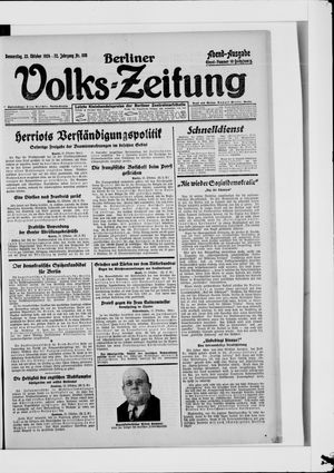 Berliner Volkszeitung vom 23.10.1924