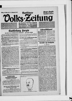 Berliner Volkszeitung vom 24.10.1924