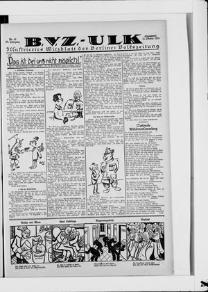 Berliner Volkszeitung vom 25.10.1924