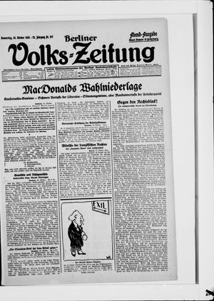 Berliner Volkszeitung vom 30.10.1924