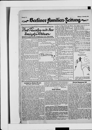 Berliner Volkszeitung vom 03.11.1924