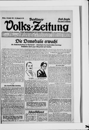 Berliner Volkszeitung vom 03.11.1924