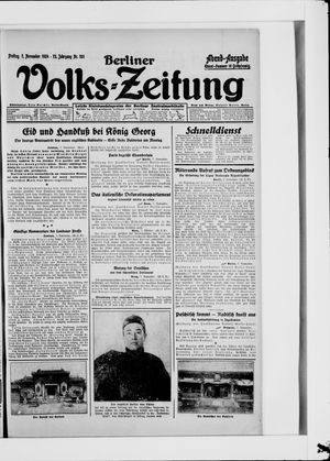 Berliner Volkszeitung on Nov 7, 1924