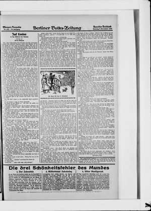 Berliner Volkszeitung vom 09.11.1924