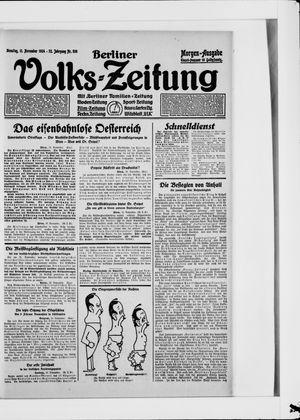 Berliner Volkszeitung vom 11.11.1924