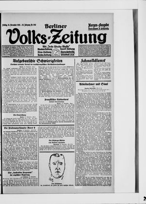 Berliner Volkszeitung on Nov 14, 1924