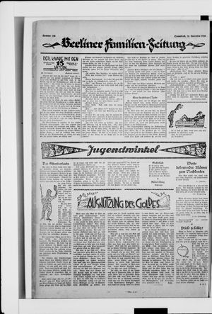 Berliner Volkszeitung vom 15.11.1924