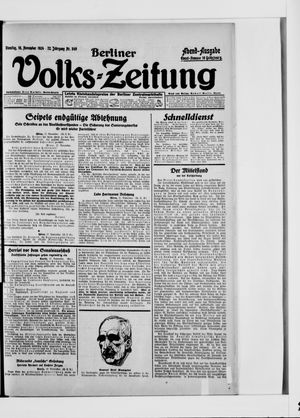 Berliner Volkszeitung vom 18.11.1924