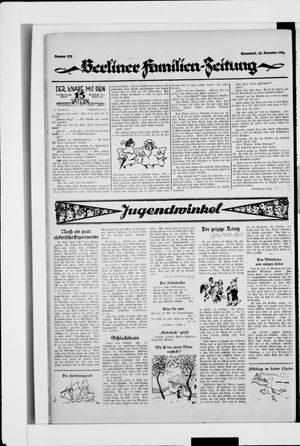 Berliner Volkszeitung vom 22.11.1924