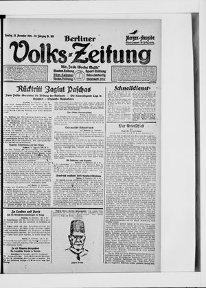 Berliner Volkszeitung vom 25.11.1924