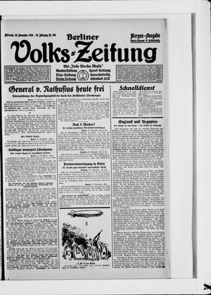 Berliner Volkszeitung on Nov 26, 1924