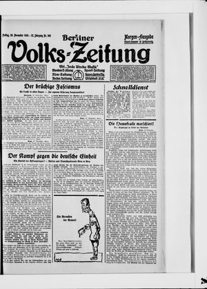 Berliner Volkszeitung vom 28.11.1924