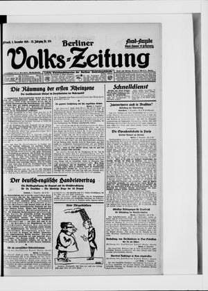 Berliner Volkszeitung vom 03.12.1924