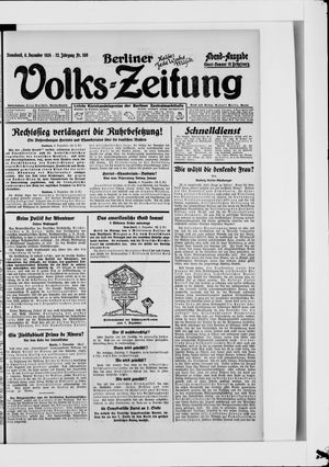 Berliner Volkszeitung vom 06.12.1924