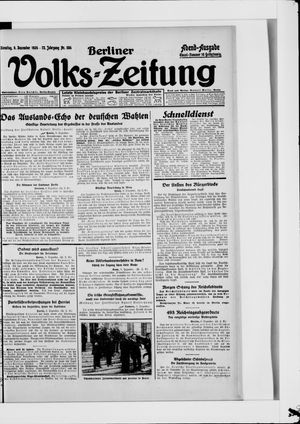 Berliner Volkszeitung vom 09.12.1924