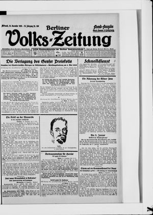 Berliner Volkszeitung on Dec 10, 1924